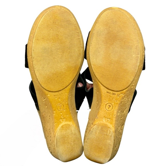 Onex Made in Italy Black & Metallic Slide Sandals – Size 7 - Picture 7 of 7